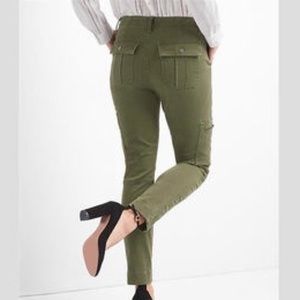 GAP Skinny ankle army green cargo pants